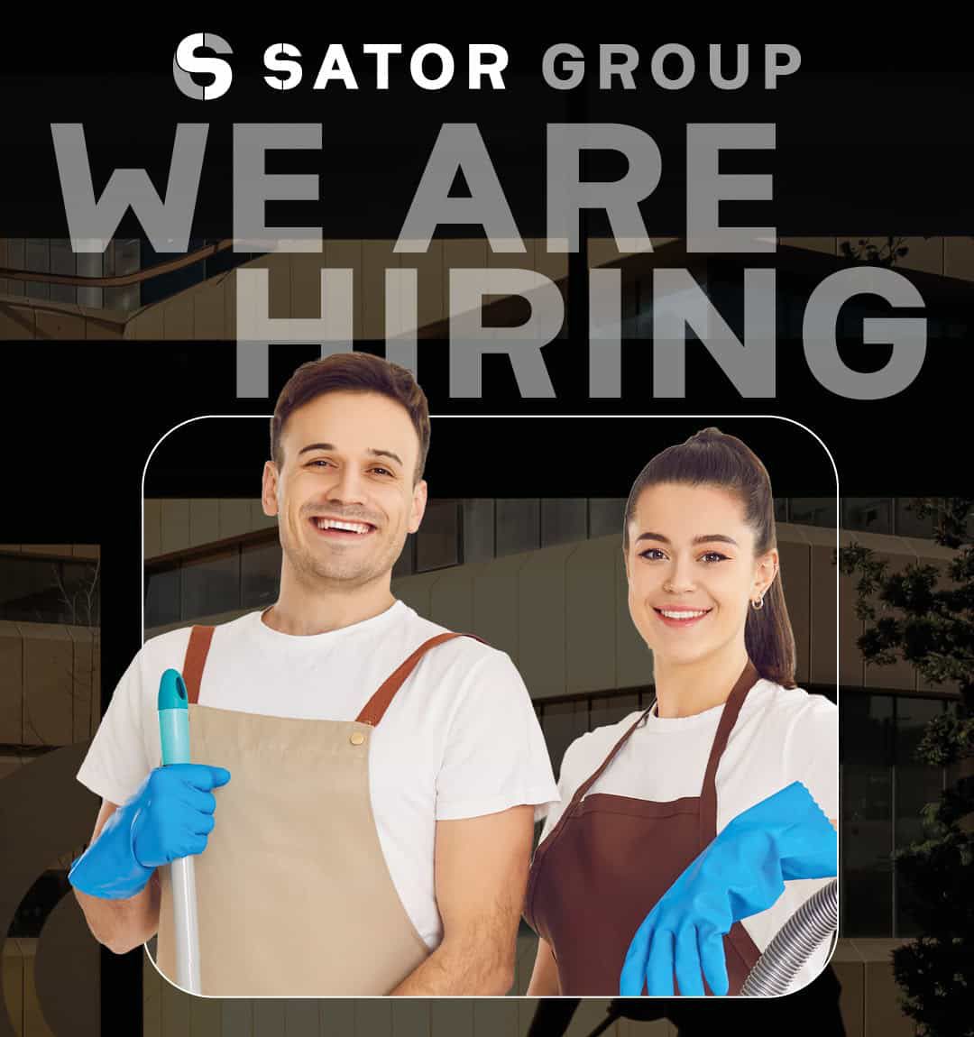 Reinigungskraft bei der Sator Group in Baden-Baden – Job in Teilzeit, Vollzeit oder als Aushilfe im Bereich Gebäudereinigung und Service.