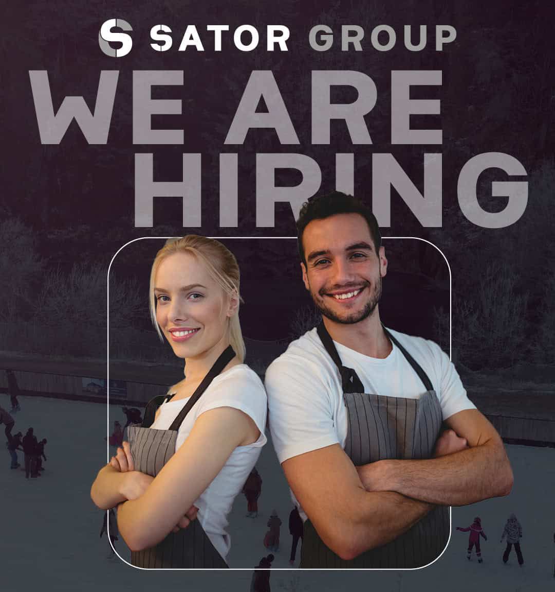 Aushilfe für Eisbahnen bei der Sator Group in Bühl und Baden-Baden – Saisonjob von November bis Januar im Event- und Gastronomiebereich.